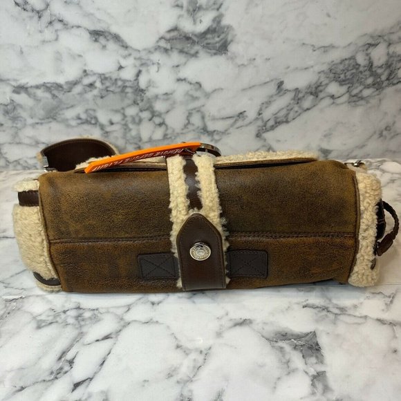 DIOR 05 Vintage Shearling East West Flight Bag - Picture 6 of 12